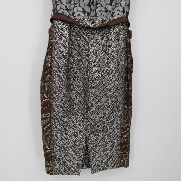 Beguile By Byron Lars Noemi Dress Womens 2 Brown Romantic Feminine Boho Coquette - Picture 9 of 16